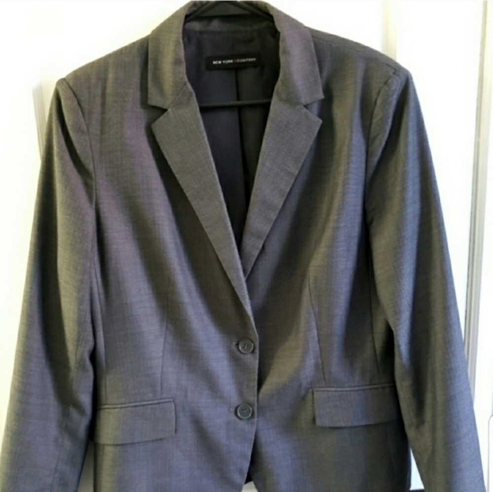 New York & Company Lined Suit Jacket Blazer